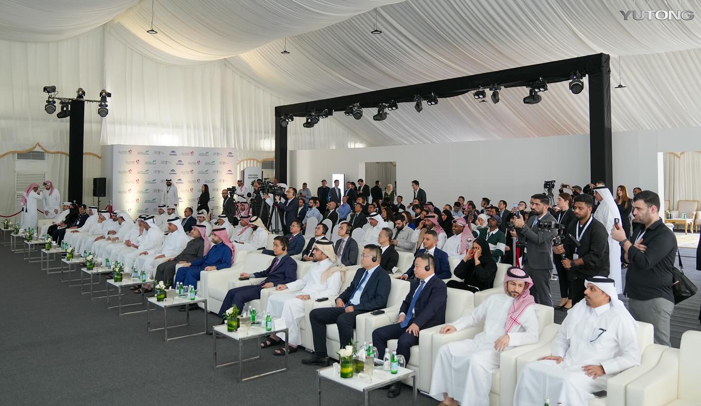Qatar Minister of transport Lays Foundation Stone for Electric Bus Plant at Um Al Houl