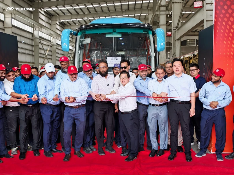 Yutong’s commitment to localization: The first Pakistani KD-assembled 9INE rolled off the production line