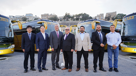 Yutong ICE12 Pure Electric Bus Delivery Ceremony Held in Malta
